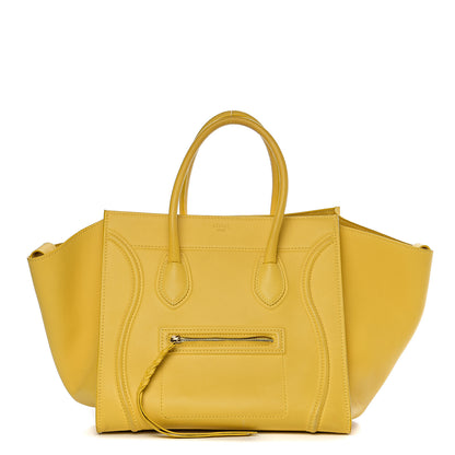 Celine Smooth Calfskin Medium Phantom Luggage Sun Yellow 1 of 11