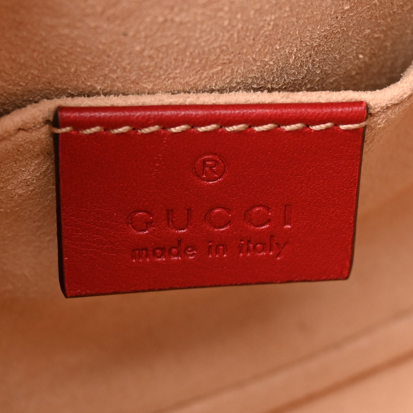 Calfskin Matelasse GG Marmont Belt Bag 85 34 Hibiscus Red
