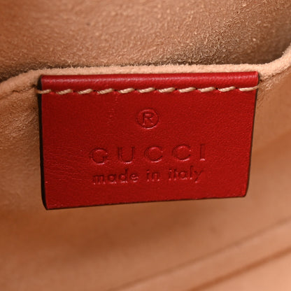 Gucci Calfskin Matelasse GG Marmont Belt Bag 85 34 Hibiscus Red 6 of 12