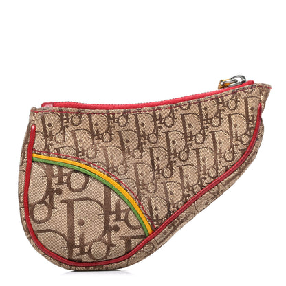 Christian Dior Monogram Rasta Saddle Coin Purse Beige 1 of 6