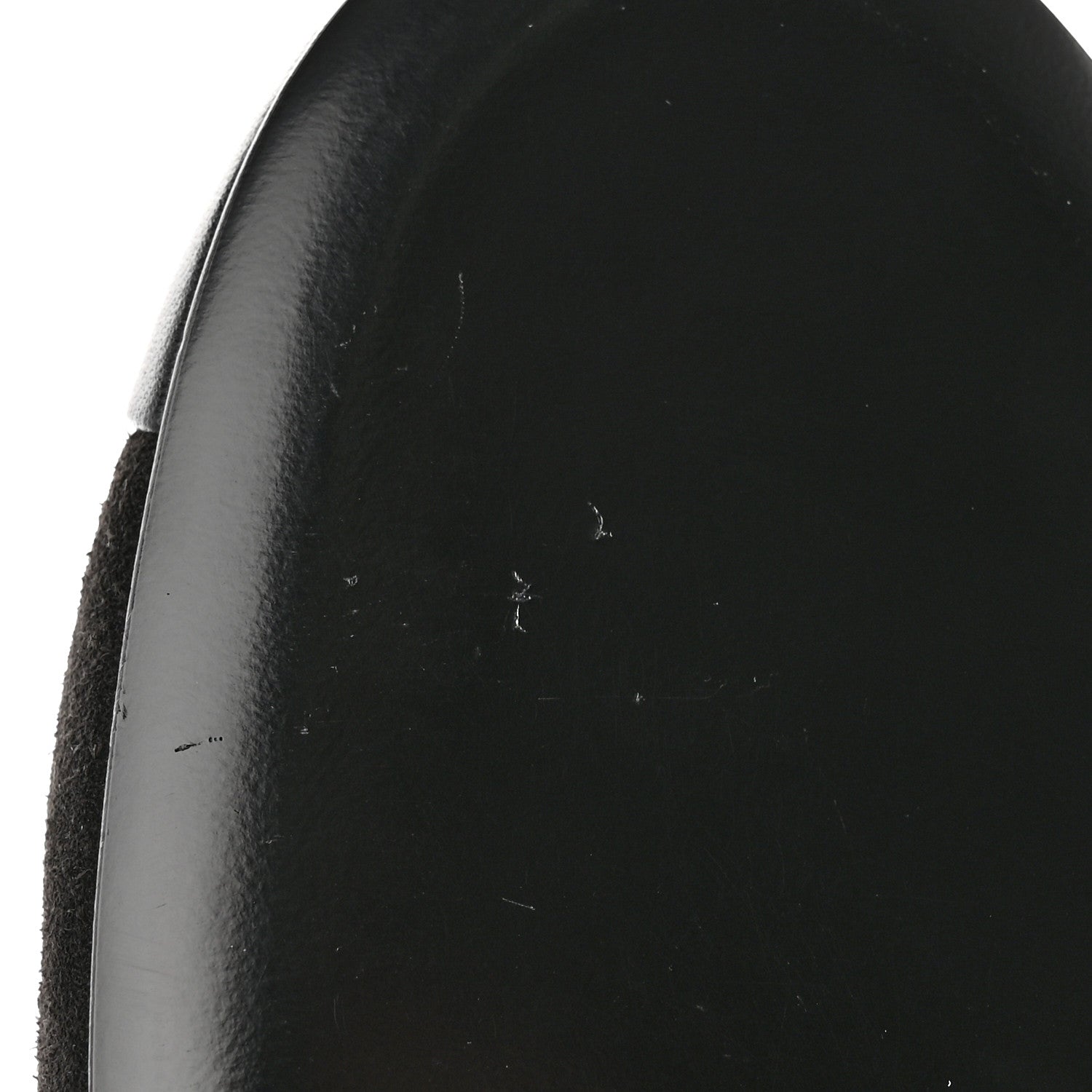 Chanel Suede Lambskin Cap Toe Crystal Slingback Pumps 40 Black 10 of 11