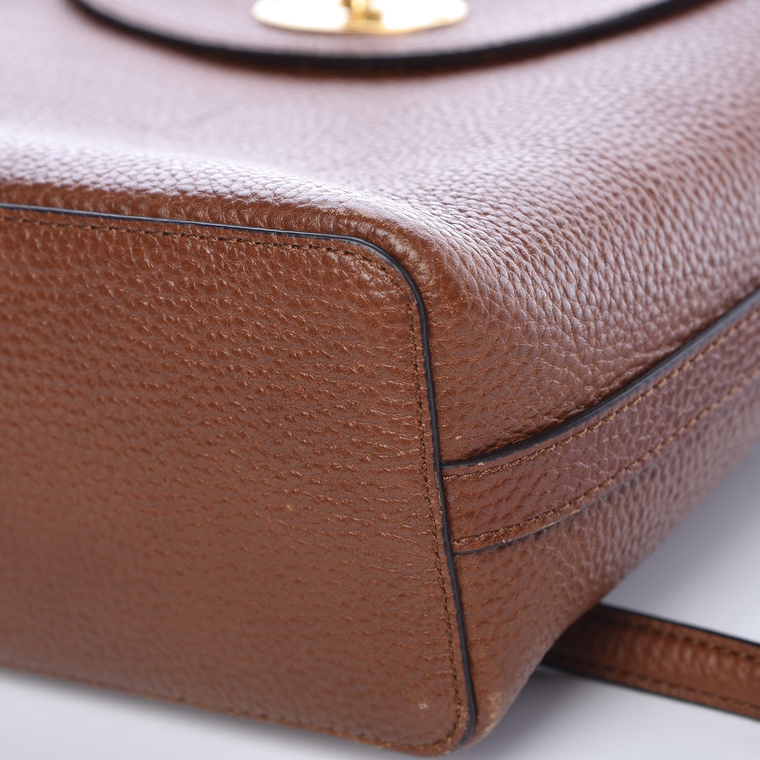 Mulberry Classic Grain Calfskin Mini Bayswater Backpack Oak 9 of 13