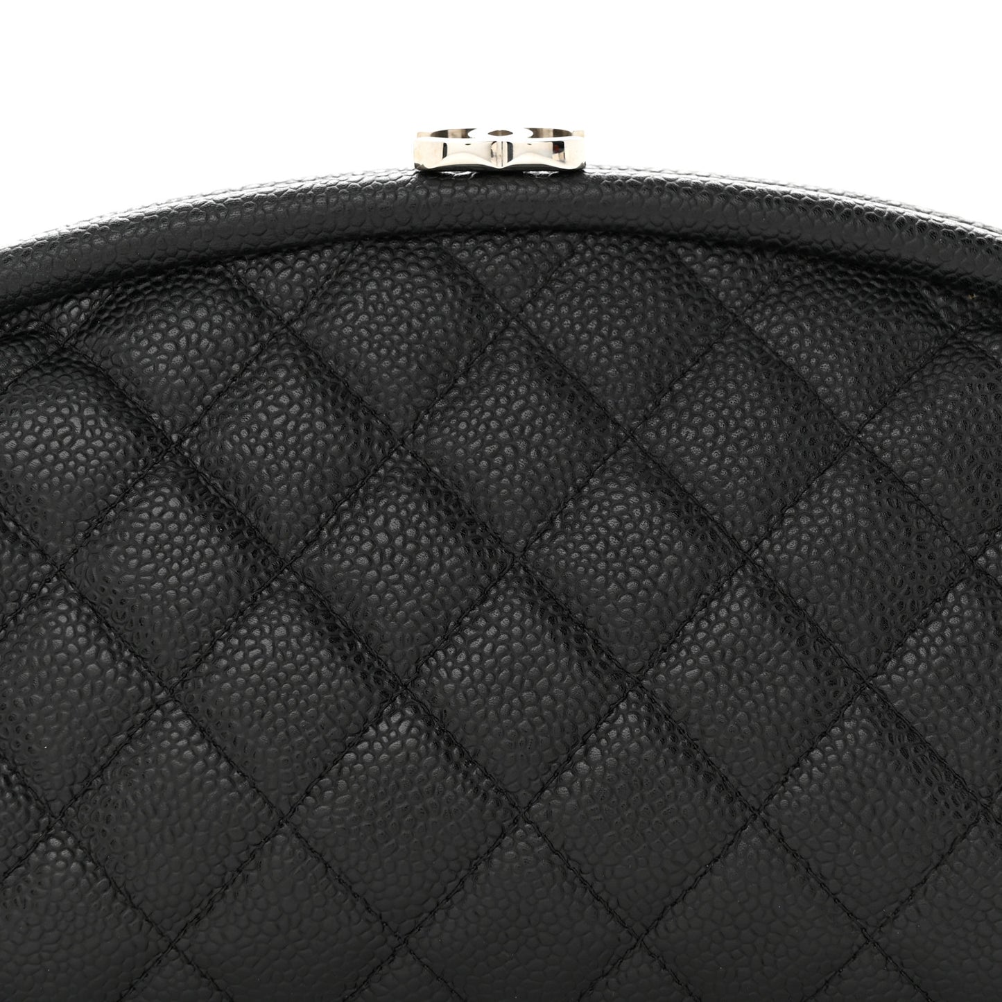 Caviar Quilted Timeless Clutch Black