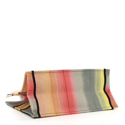Christian Dior Canvas Embroidered Medium Dioraura Book Tote Multicolor 4 of 11