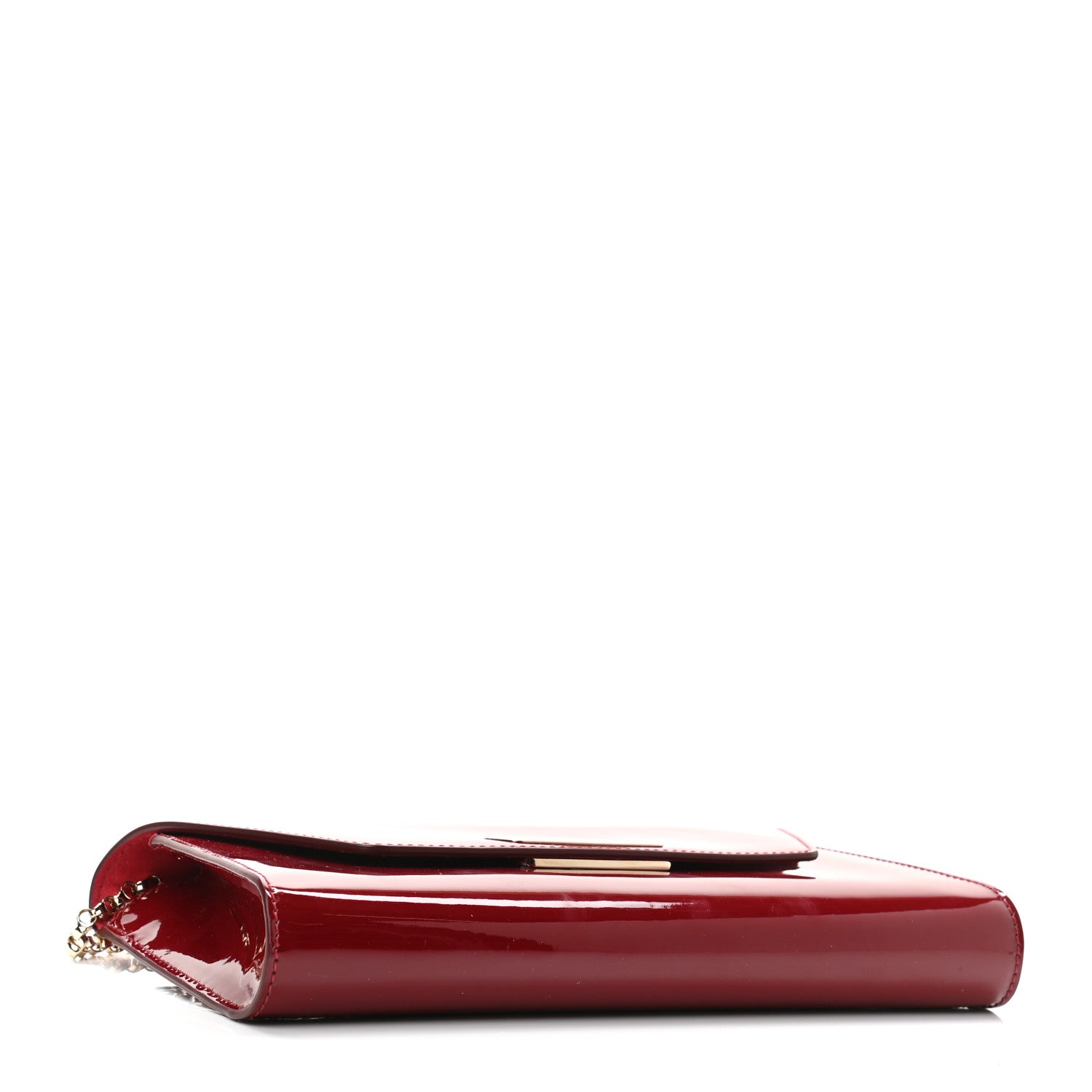 Christian Louboutin Patent Vero Dodat Clutch Carmin 3 of 10