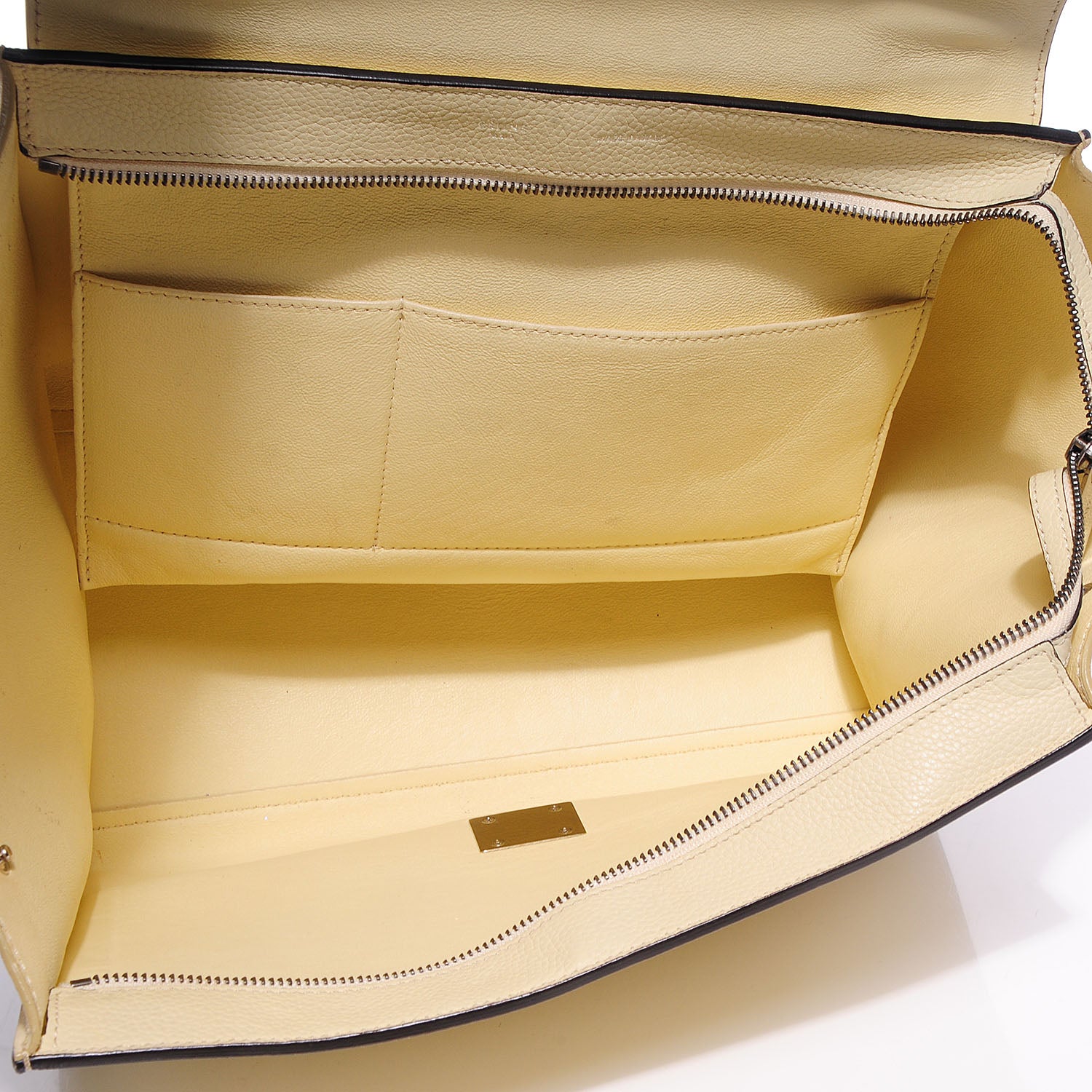 Celine Drummed Calfskin Suede Medium Trapeze Butter 8 of 8