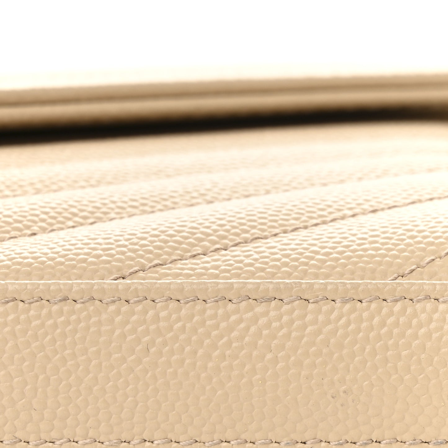 Grain De Poudre Matelasse Chevron Monogram Chain Wallet Nude Powder