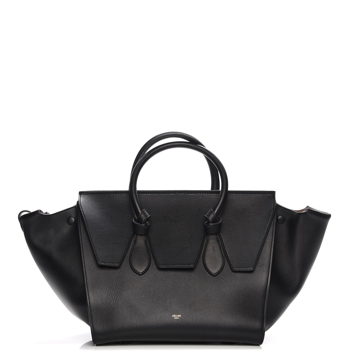 Celine Smooth Calfskin Small Tie Knot Tote Black 1 of 7