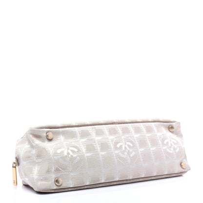 Chanel Nylon Travel Bowler Beige 4 of 12