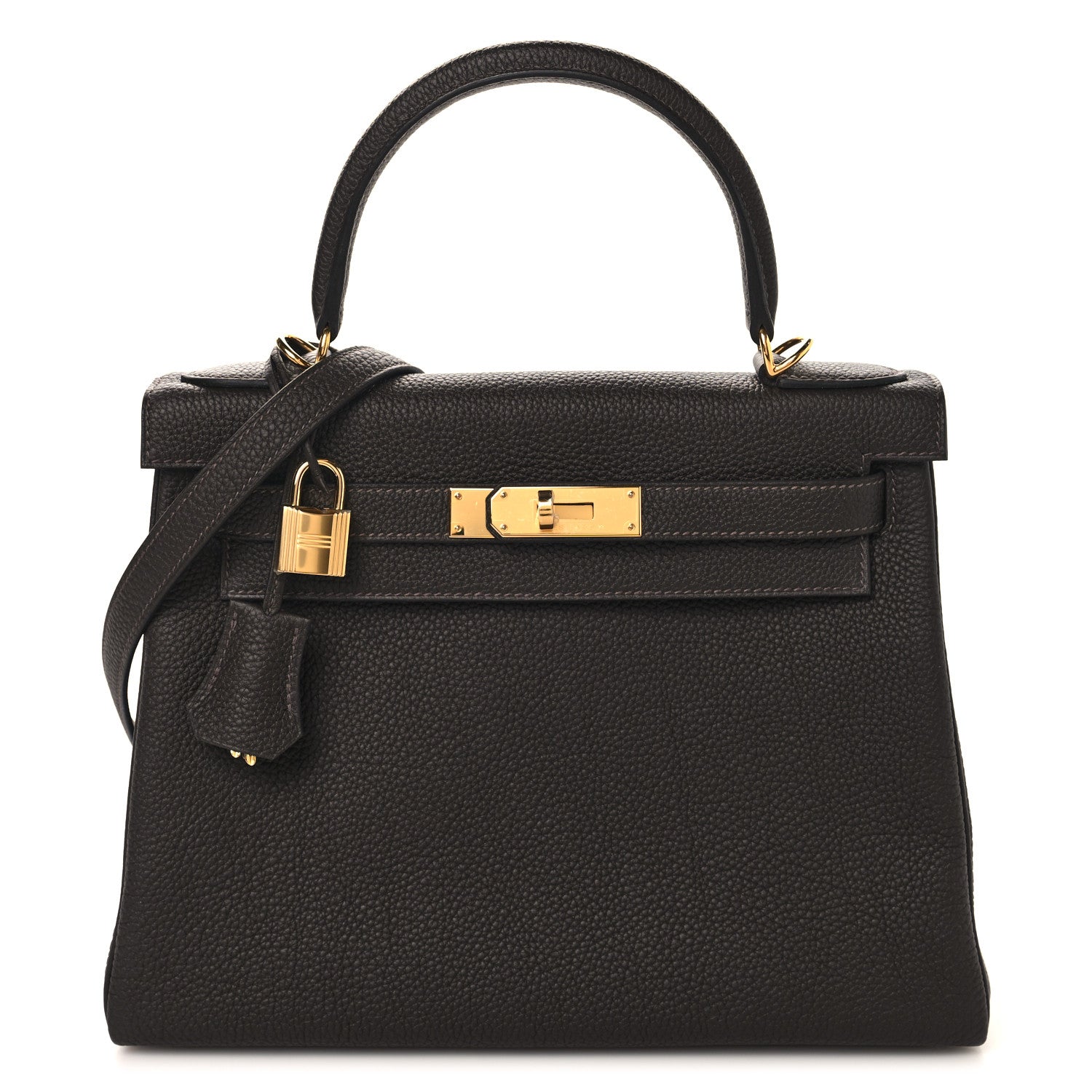 Hermes Togo Kelly Retourne 28 Bai Brun 1 of 12
