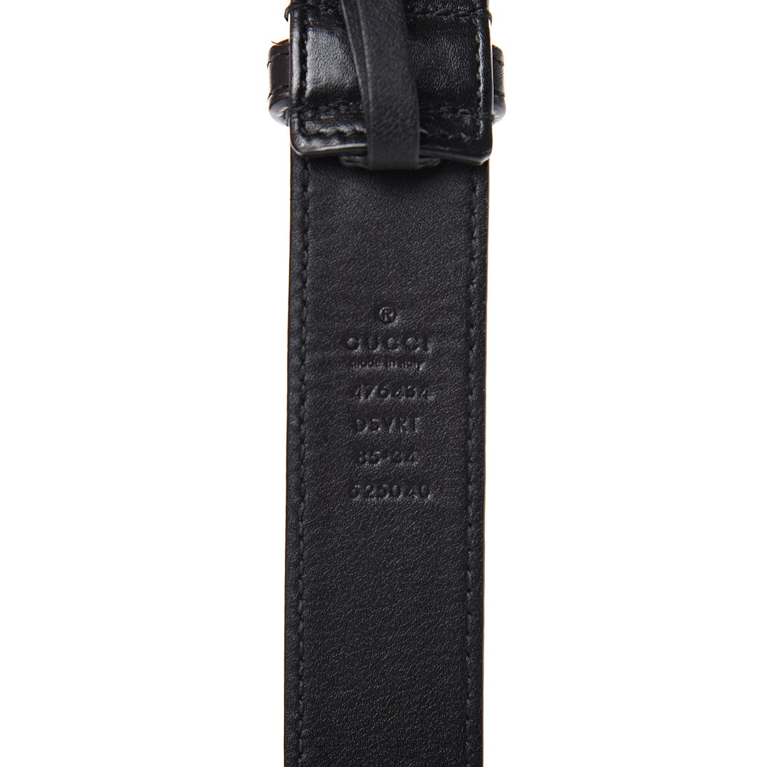 Gucci Calfskin Belt 85 34 Black 3 of 5