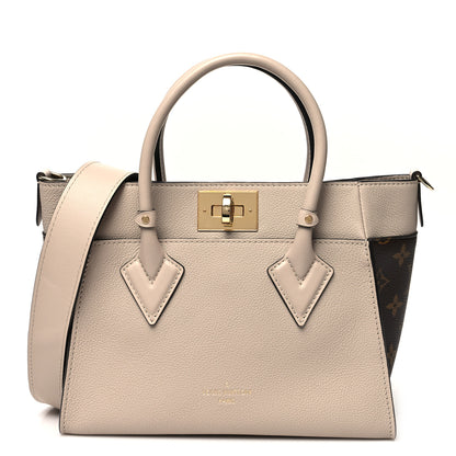 Louis Vuitton Calfskin Monogram On My Side PM Greige 1 of 11
