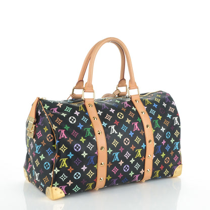 Louis Vuitton Monogram Multicolor Keepall 45 Black 3 of 6