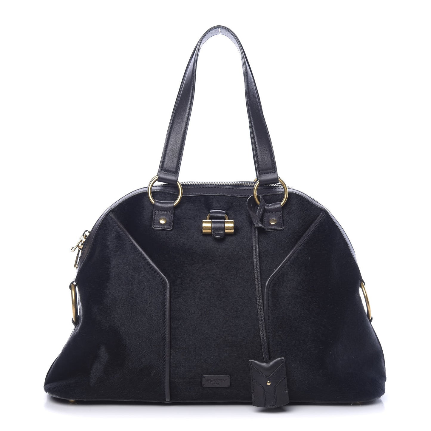 Calf Hair Large Muse Black