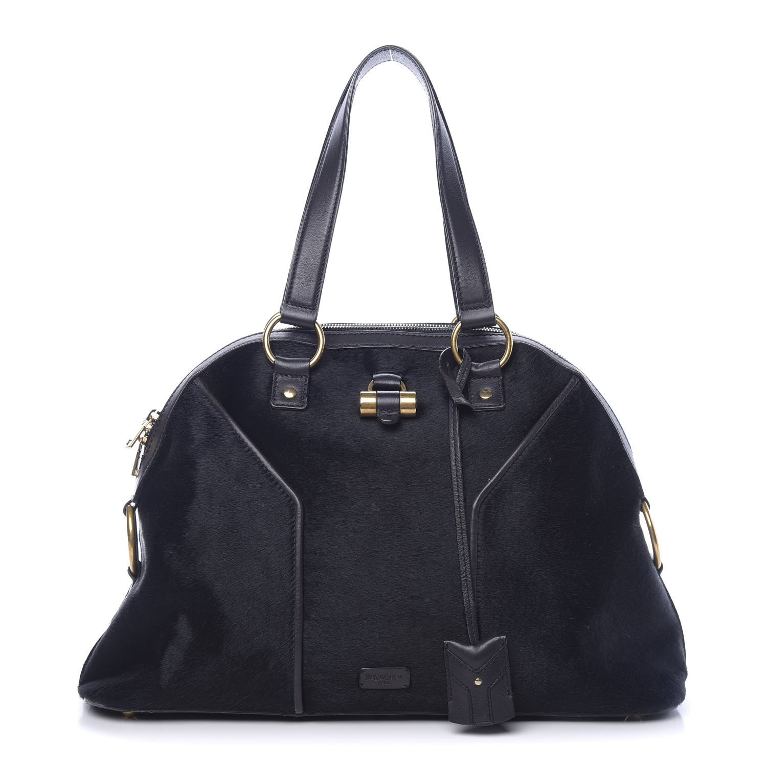 Saint Laurent Calf Hair Large Muse Black 1 of 15