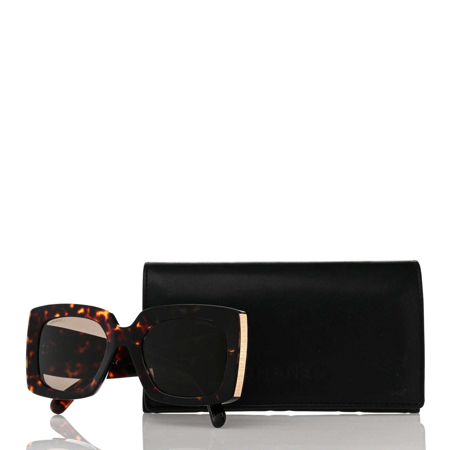Acetate Rectangle Sunglasses 5435 Tortoise
