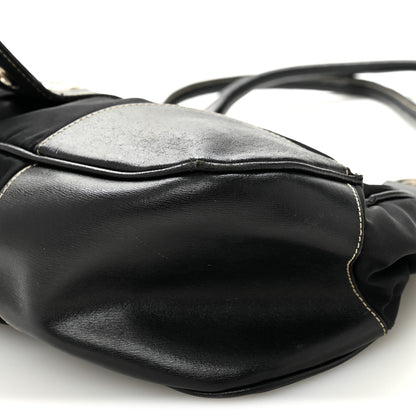 Prada Tessuto Nylon Moon Shoulder Bag Black 10 of 15