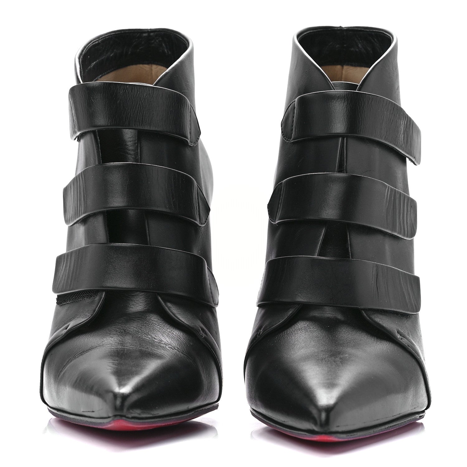Christian Louboutin Calfskin Triniboot 100 Booties 40 Black 2 of 9