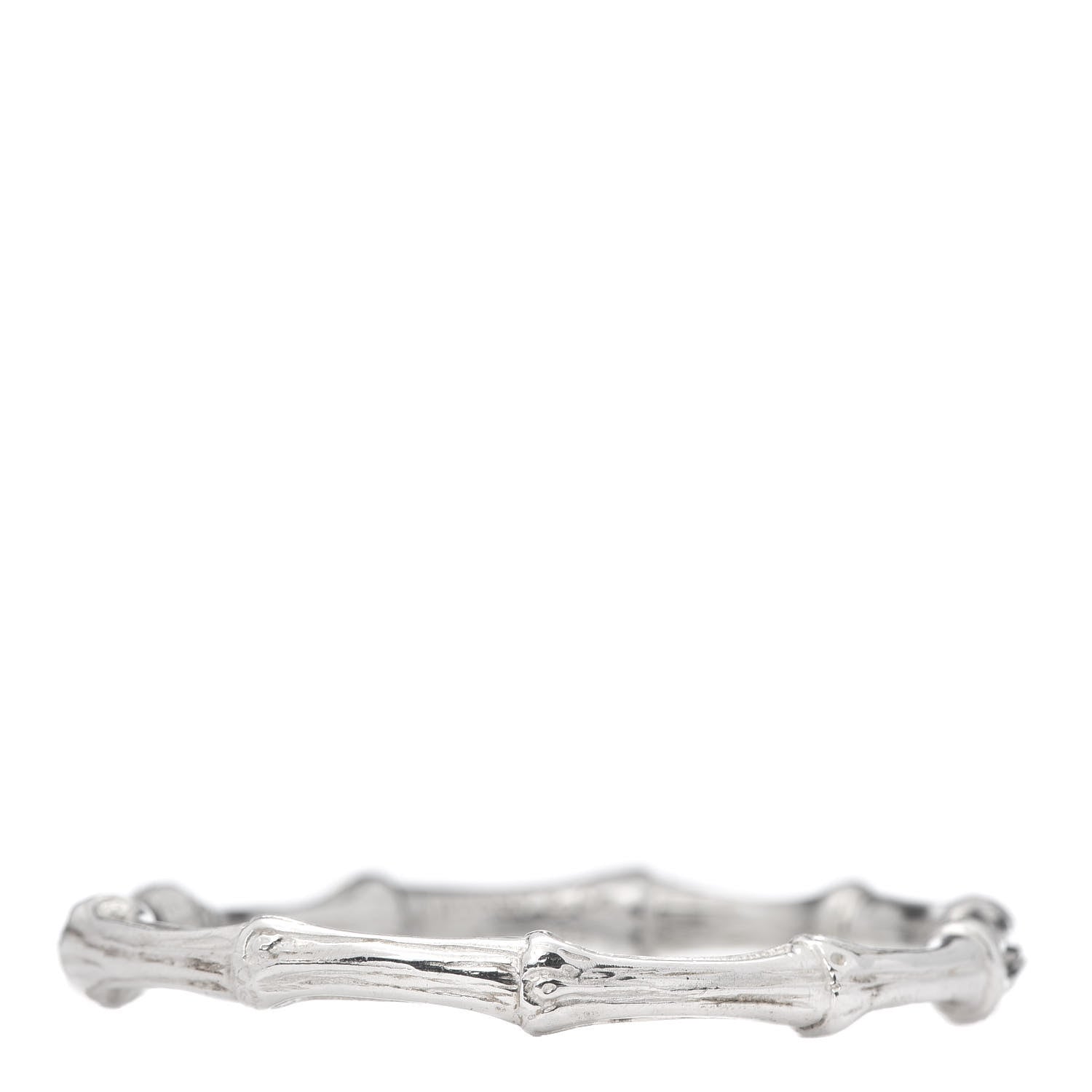 Tiffany Sterling Silver Nature Bamboo Bangle Bracelet 1 of 4