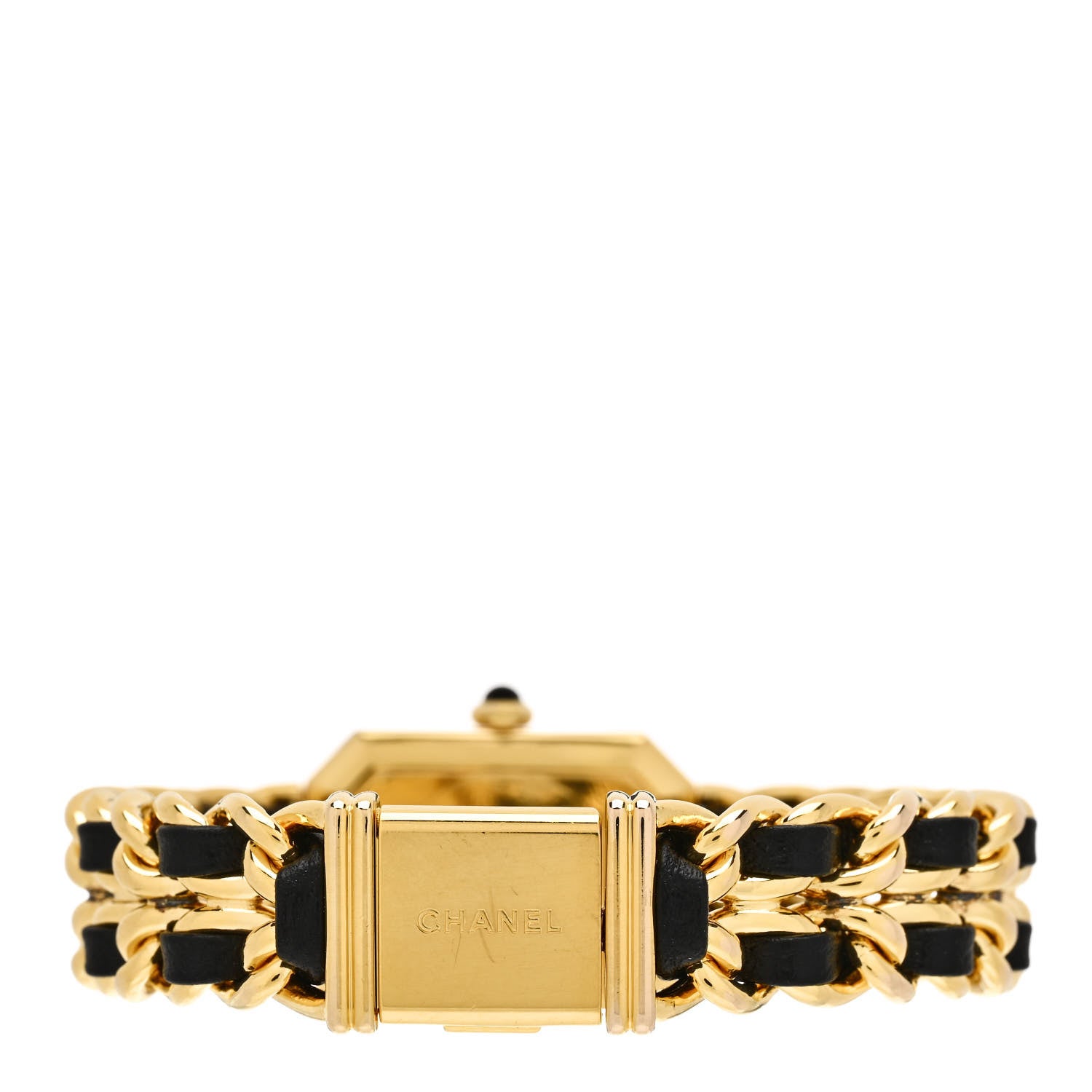 Chanel Stainless Steel Lambskin 20mm Chain Premiere Quartz Watch Gold L 3 of 4