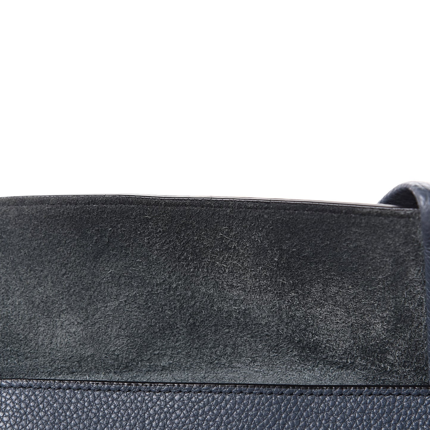 Soft Grained Calfskin Small Belt Cabas Dark Sea