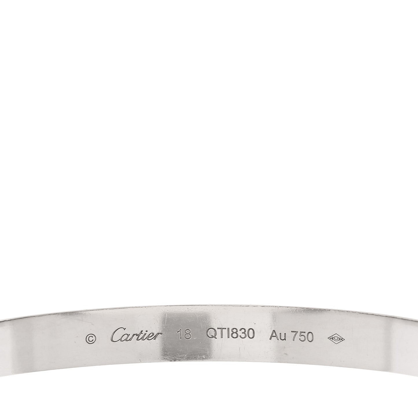 18K White Gold LOVE Bracelet 18