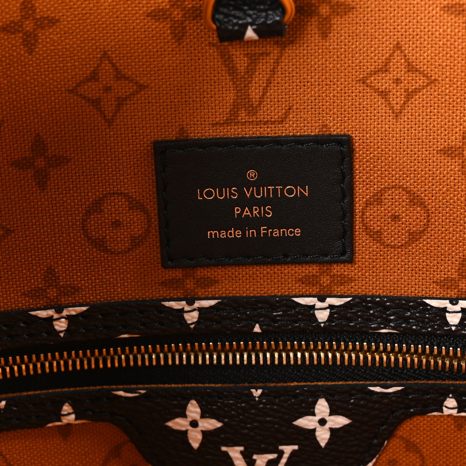 Louis Vuitton Monogram Giant Crafty Neverfull MM Creme Caramel 9 of 12