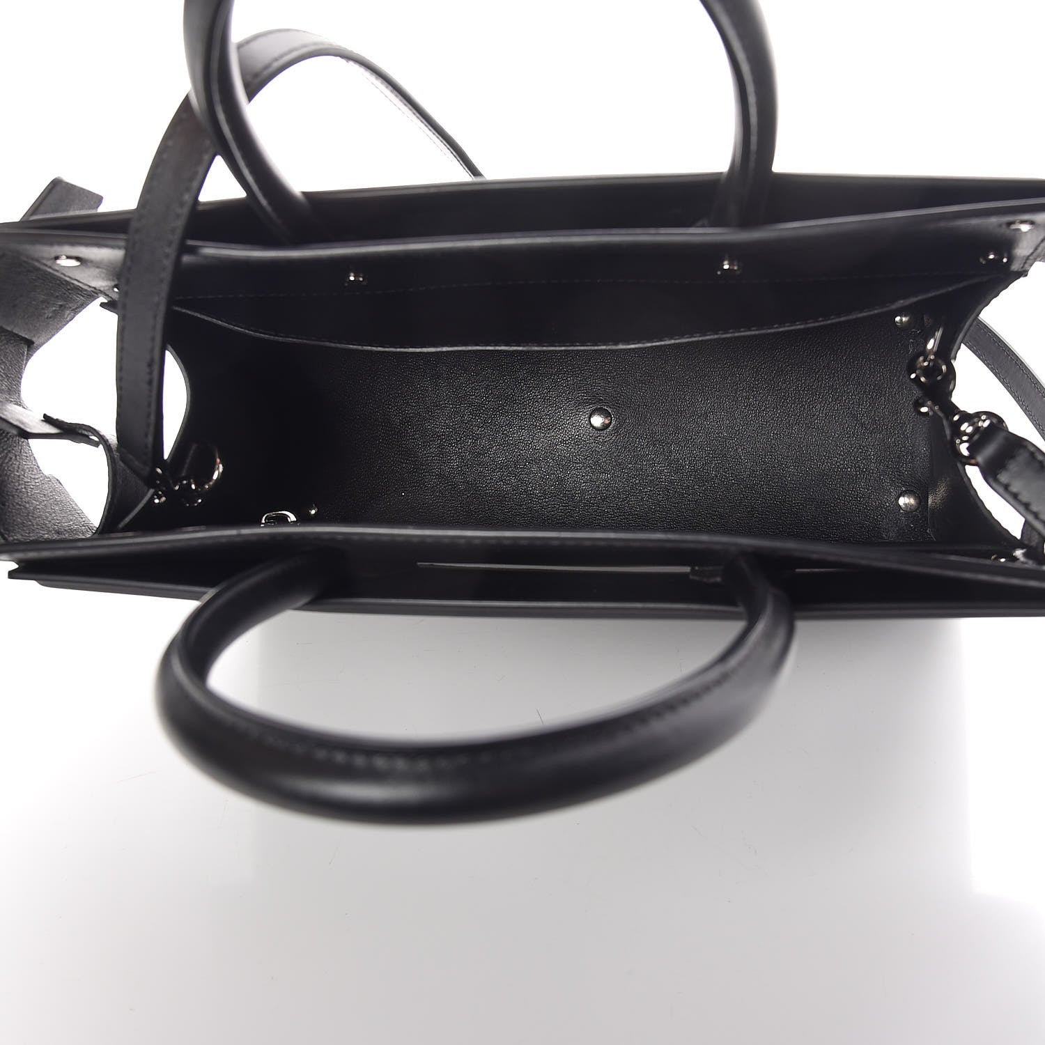 Givenchy Smooth Calfskin Small Horizon Satchel Black 5 of 11