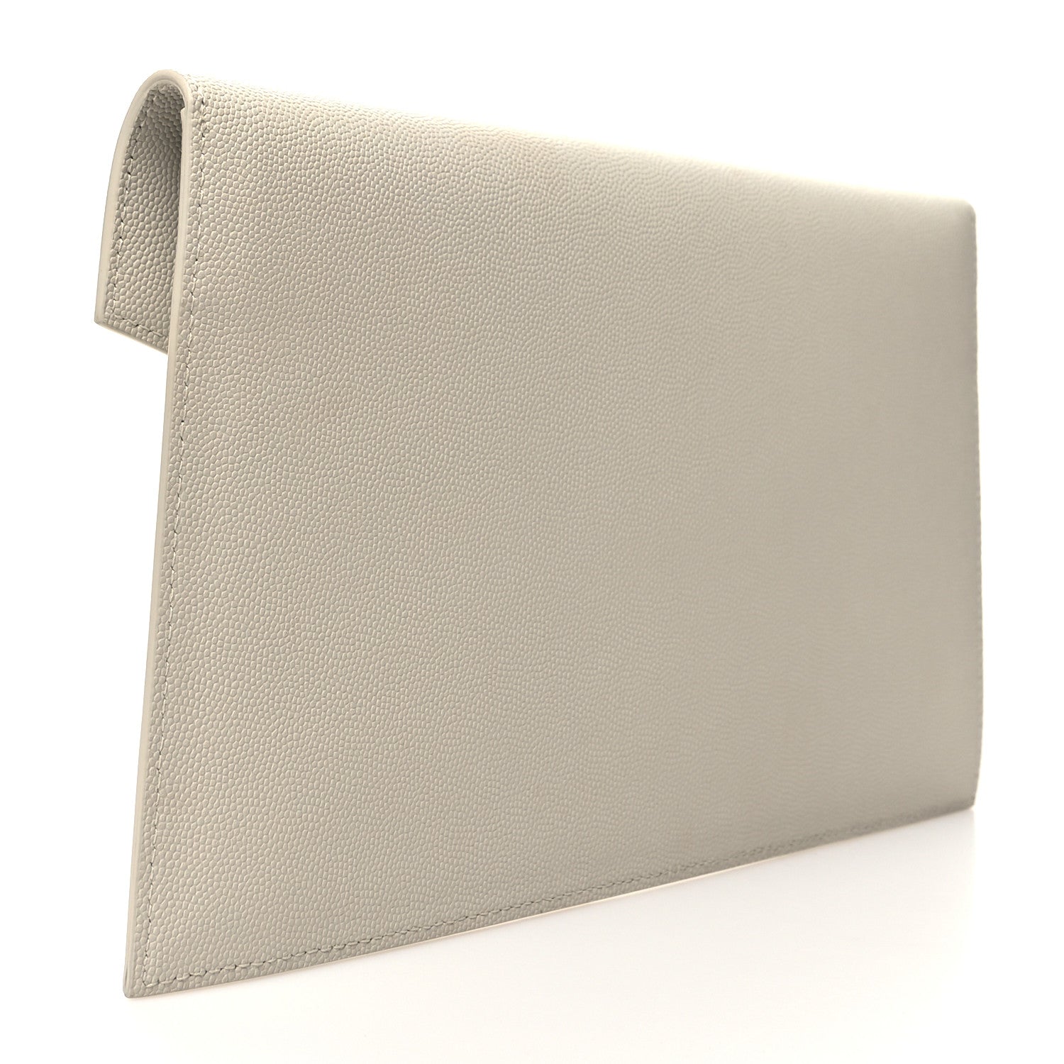 Saint Laurent Grain De Poudre Uptown Pouch Blanc Vintage 3 of 9