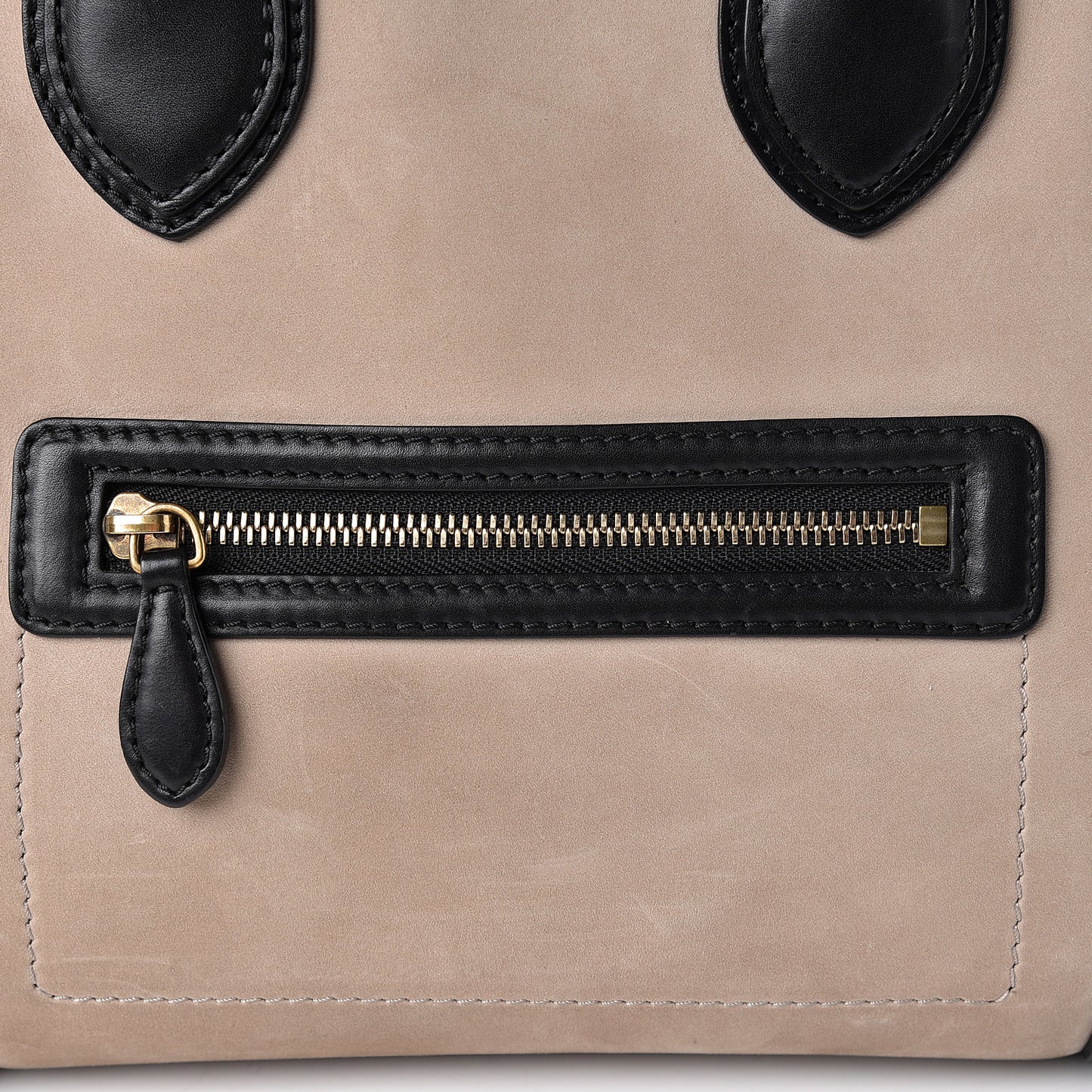 Nubuck Smooth Calfskin Mini Tri-Color Luggage Olive