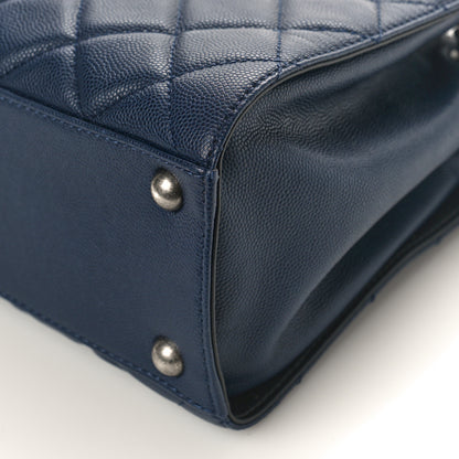 Chanel Caviar Quilted Small CC Bucket Bag Navy 8 of 8