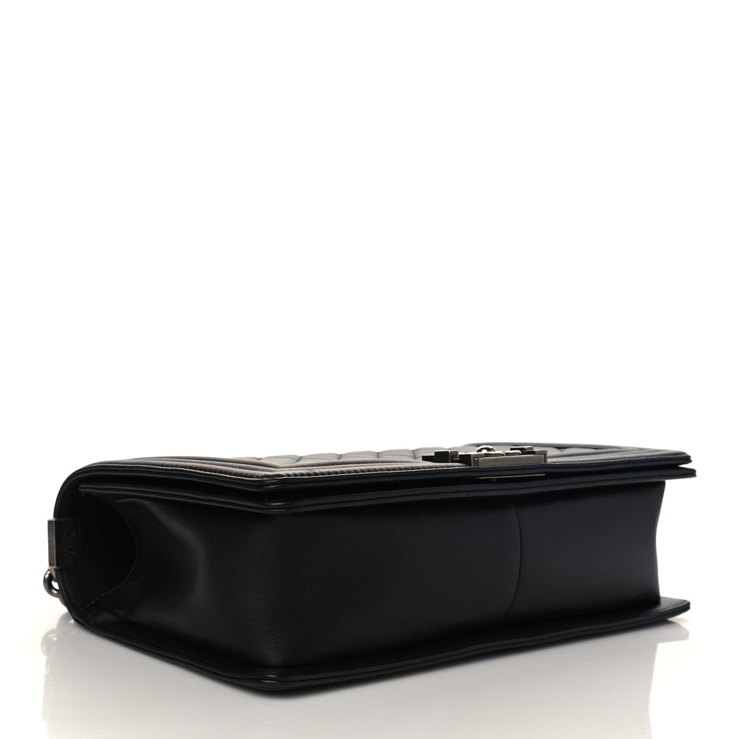 Calfskin Quilted New Medium Boy Flap Black