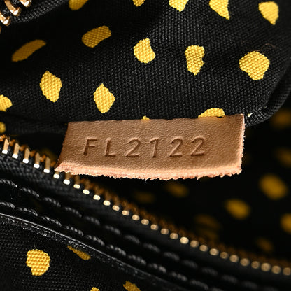Louis Vuitton Vernis Kusama Infinity Dots Lockit MM Yellow 7 of 10