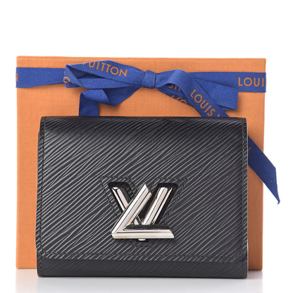 Louis Vuitton Epi Twist Compact Wallet Black 9 of 9