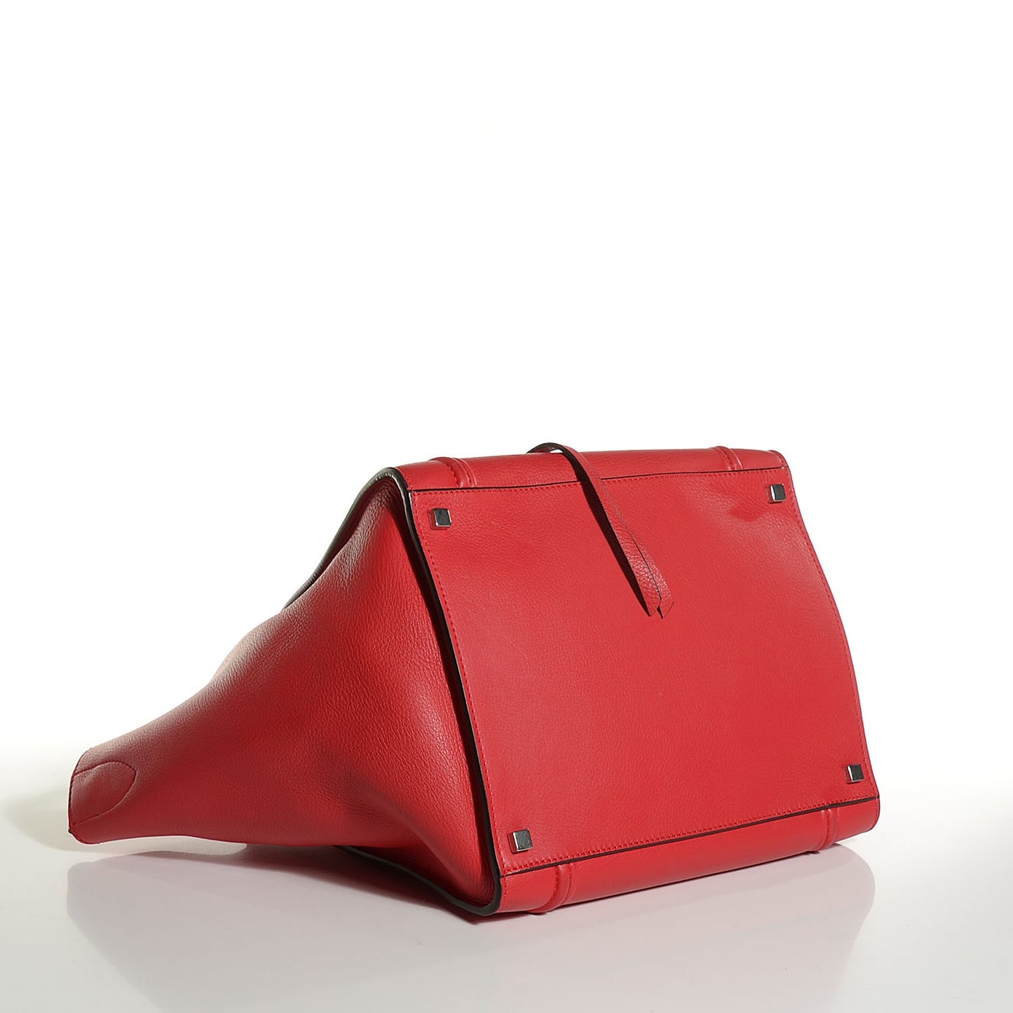 Supple Calfskin Medium Phantom Luggage Vermillion