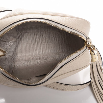 Gucci Pebbled Calfskin Small Soho Disco Bag Off White 5 of 8