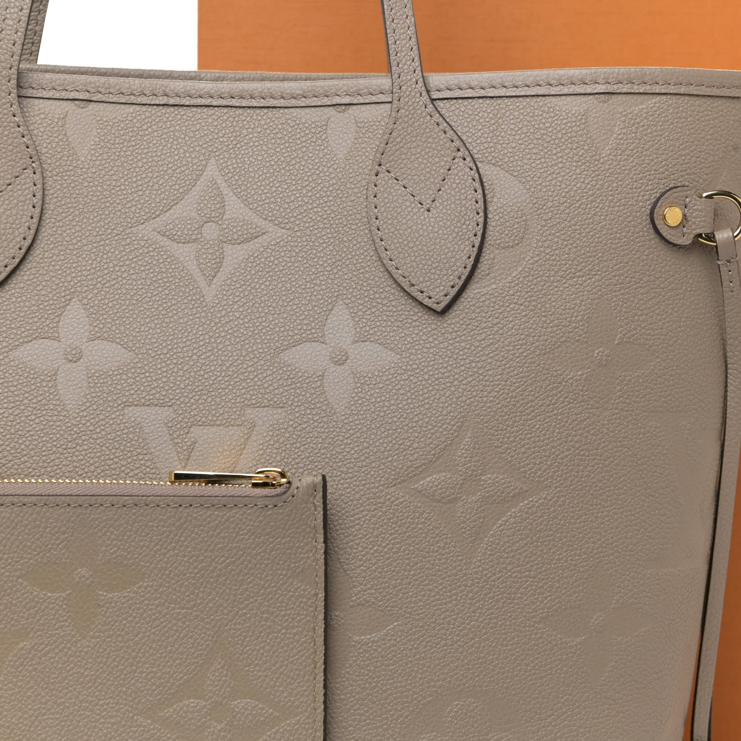 Louis Vuitton Empreinte Monogram Giant Neverfull MM Tourterelle 8 of 12