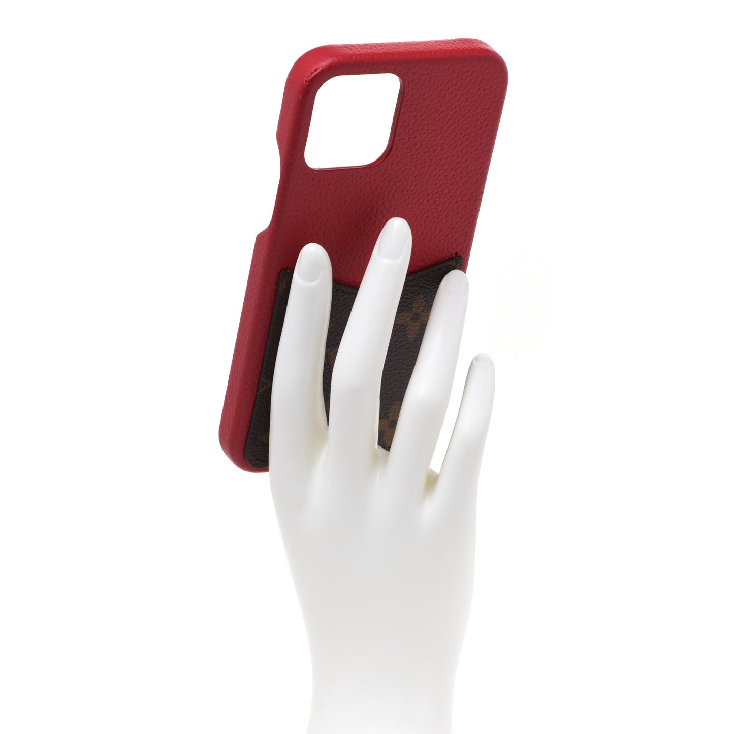 Monogram iPhone 12/12 Pro Bumper Scarlet