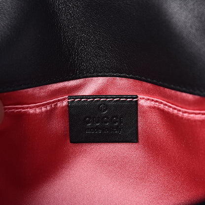 Gucci Velvet Matelasse Mini GG Marmont Shoulder Bag Black 6 of 10