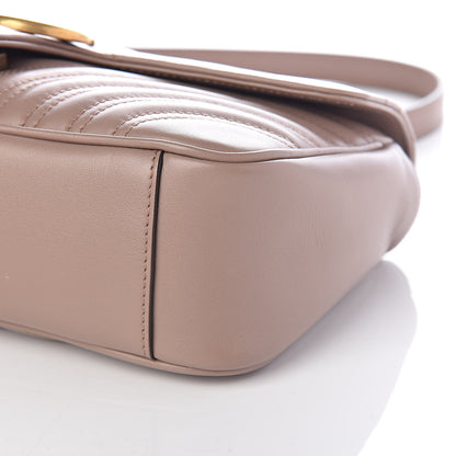 Gucci Calfskin Matelasse Small GG Marmont Shoulder Bag Porcelain Rose 9 of 9