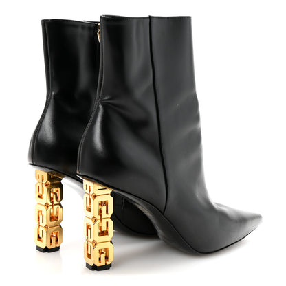 Givenchy Calfskin G Cube Heel Ankle Boots 39 Black 5 of 9