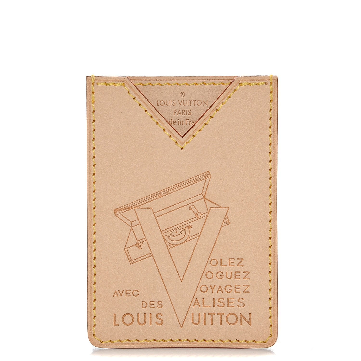 Louis Vuitton Vachetta Voyages Card Holder 1 of 6
