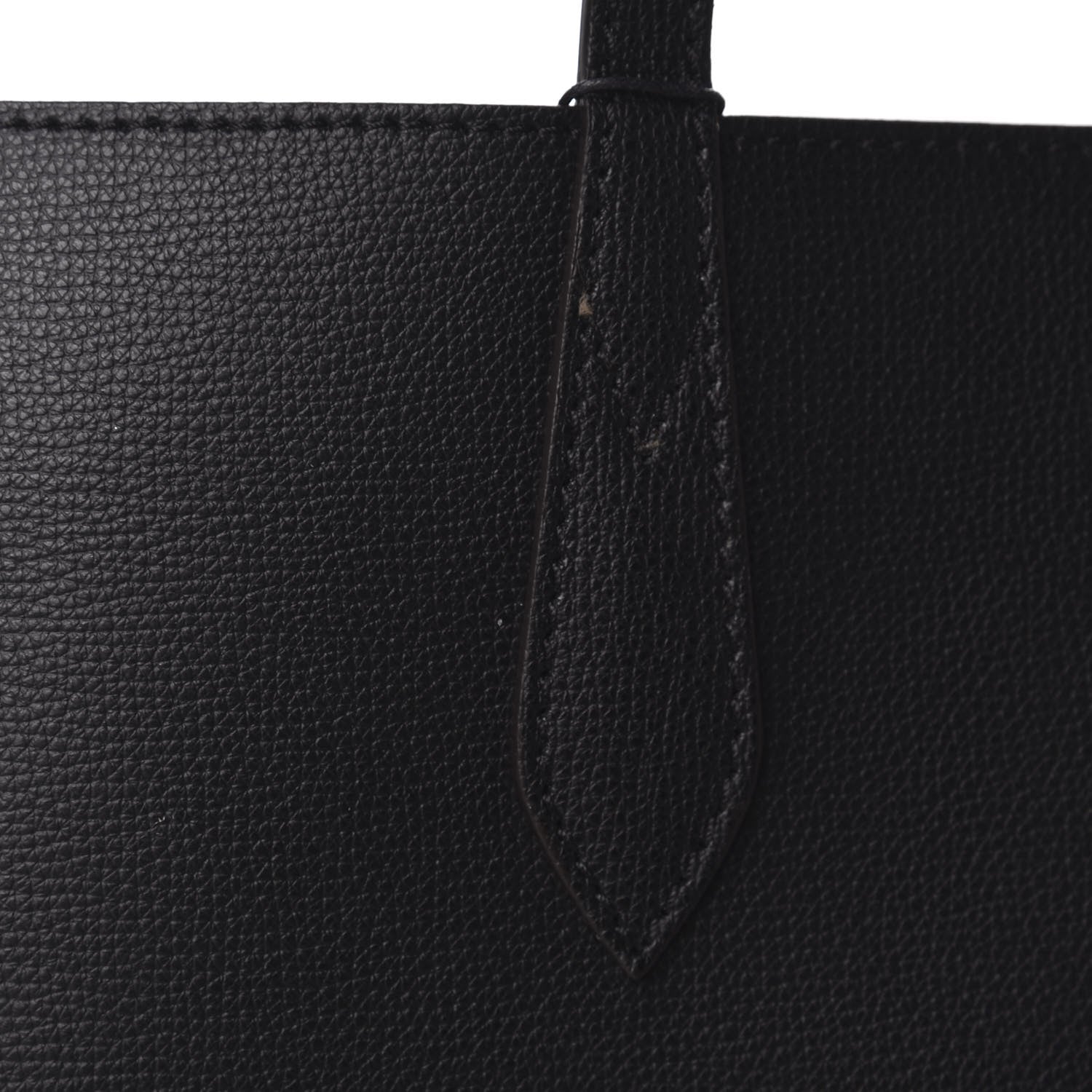 Burberry Grainy Calfskin Haymarket Check Medium Reversible Tote Black 16 of 16