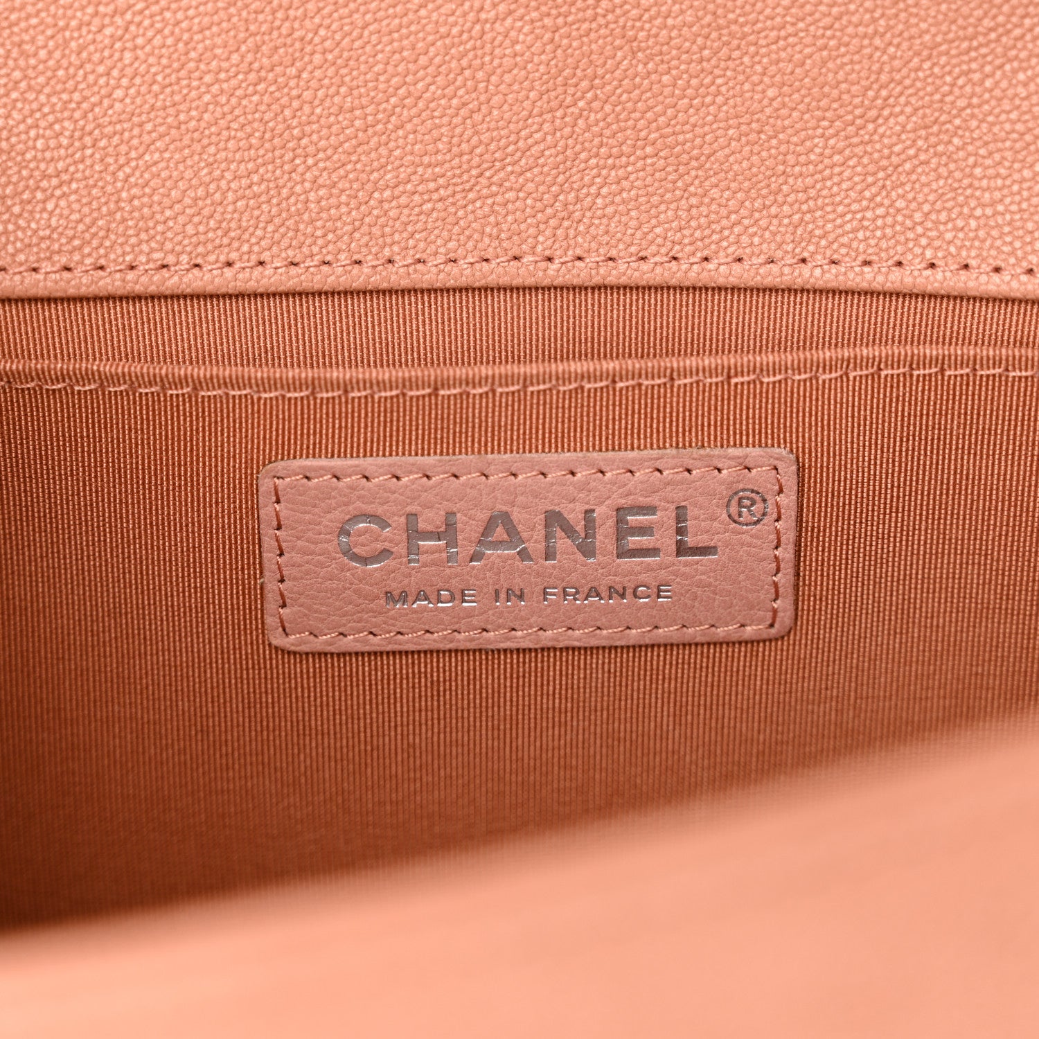 Chanel Caviar Quilted Medium Boy Flap Light Brown 6 of 10