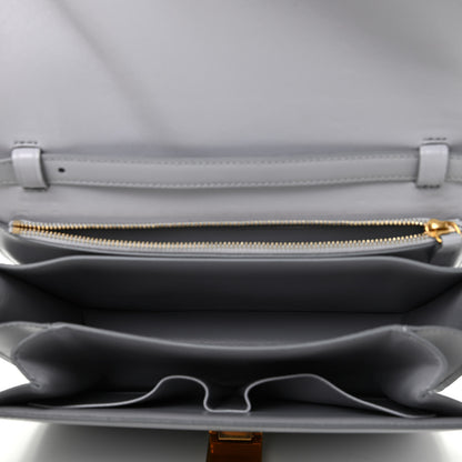 Celine Box Calfskin Medium Classic Box Flap Bag Light Grey 5 of 11
