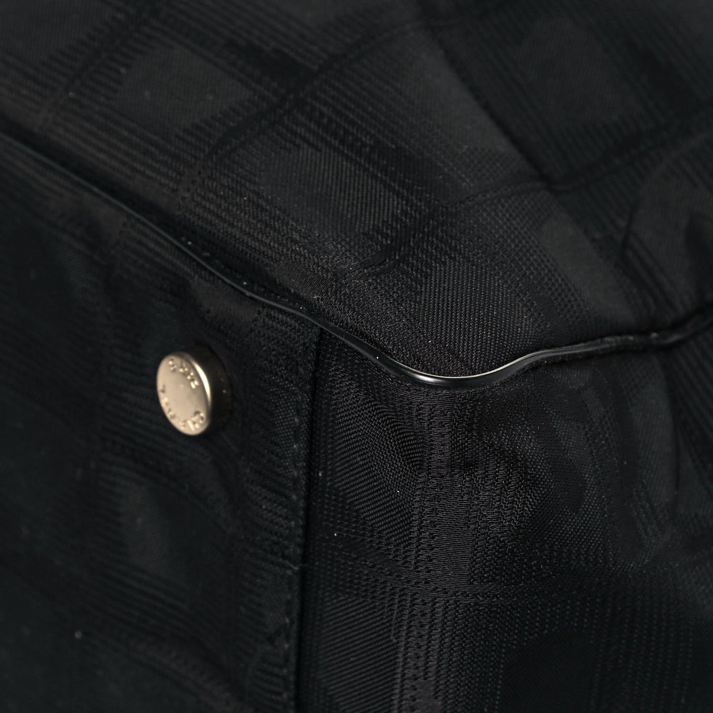 Nylon Medium Travel Tote Black