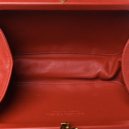 Bottega Veneta Paper Calfskin Intrecciato Knot Clutch Syrup 5 of 7