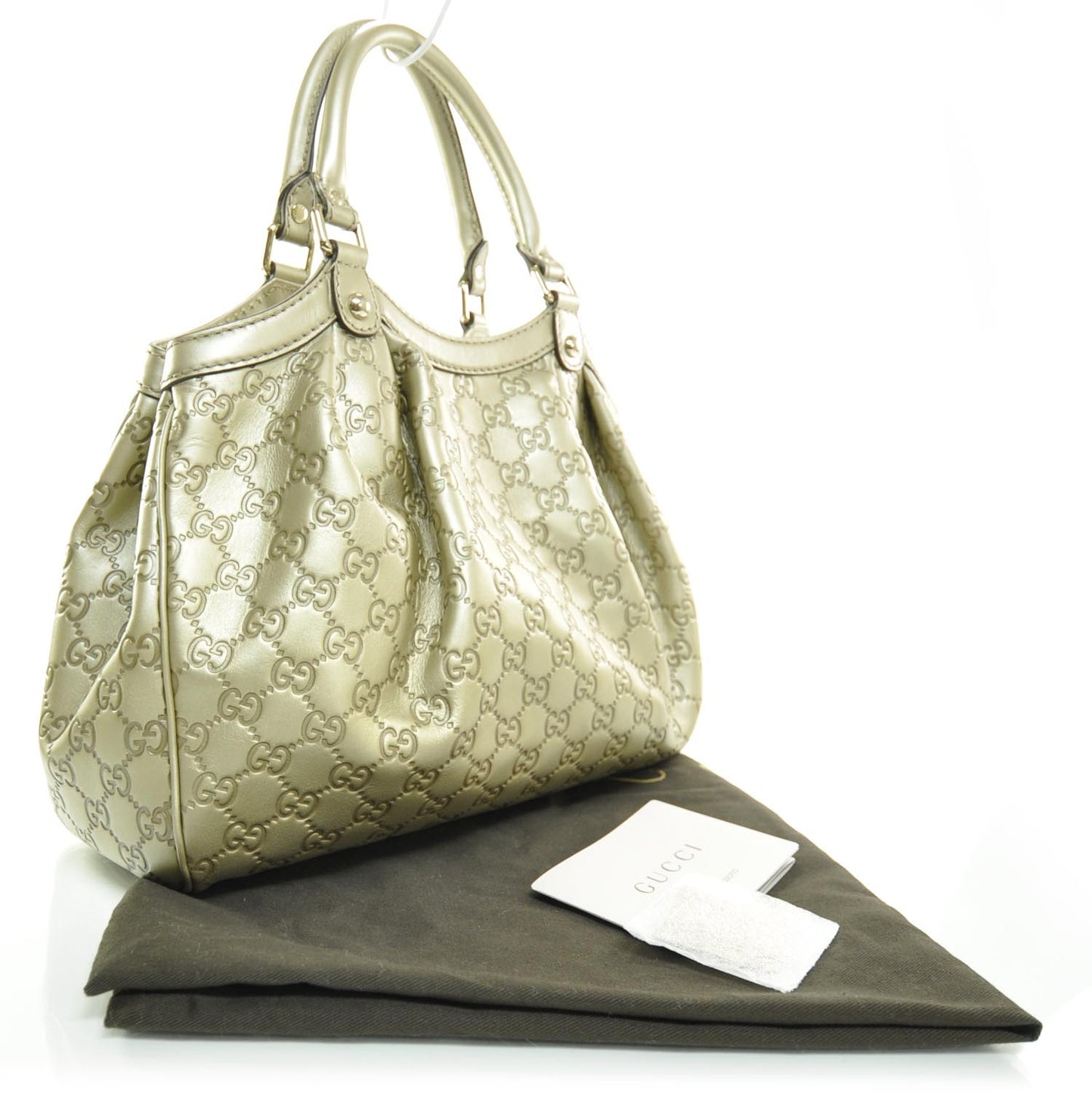 Guccissima Medium Sukey Tote Golden Beige