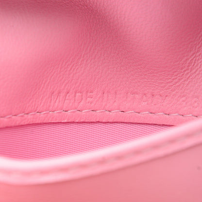 Christian Dior Lambskin Cannage Bi-Color Small Lady Dior Flap Card Holder Black Pink 7 of 8