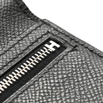 Hermes Epsom Tri-Fold Bearn Gusset Wallet Black 7 of 11